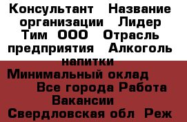 Консультант › Название организации ­ Лидер Тим, ООО › Отрасль предприятия ­ Алкоголь, напитки › Минимальный оклад ­ 20 000 - Все города Работа » Вакансии   . Свердловская обл.,Реж г.